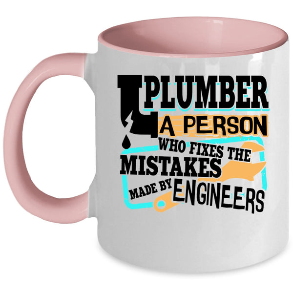 Made By Engineers Coffee Mug, Plumber Accent Mug