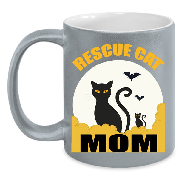 Rescue Cat Mom Coffee Mug, Best Gift For Mom Coffee Cup