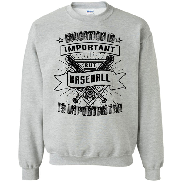 Coolest Baseball Player T Shirt, Education Is Important Sweatshirt