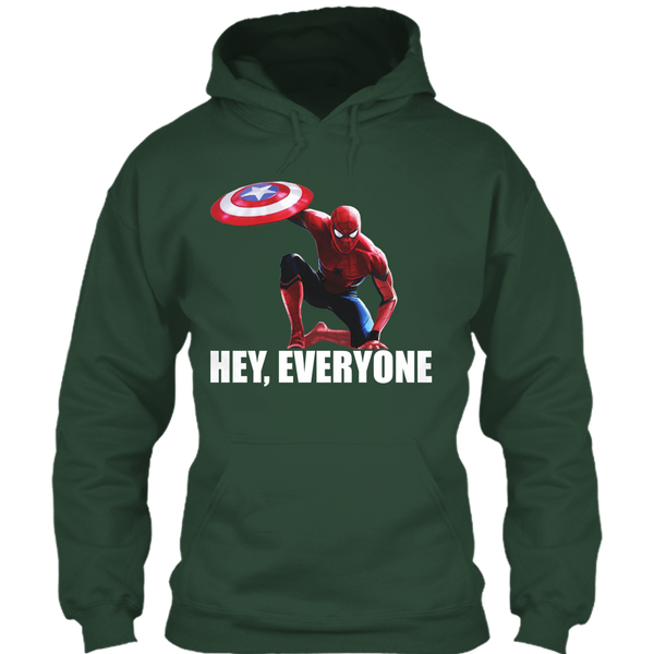 A black t-shirt with the shopify logo