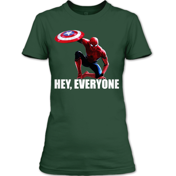 A black t-shirt with the shopify logo