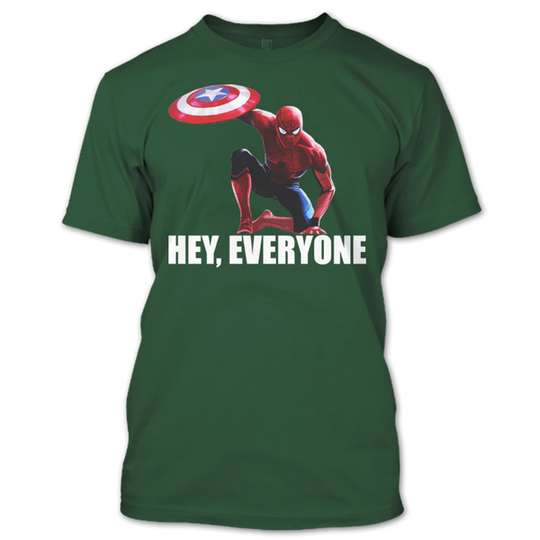 A black t-shirt with the shopify logo