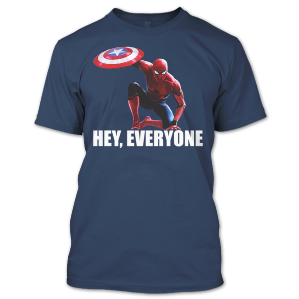 A black t-shirt with the shopify logo