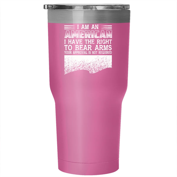 I Am An American Tumbler 30 oz Stainless Steel, Best Gift For American Travel Mug
