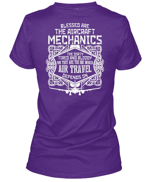 Blessed Are The Aircraft Mechanics T Shirt, Air Travel T Shirt