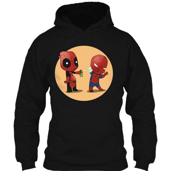 A black t-shirt with the shopify logo