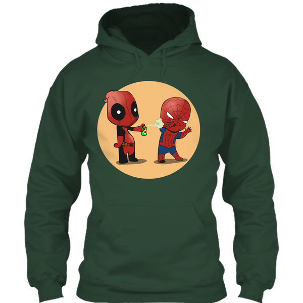 A black t-shirt with the shopify logo