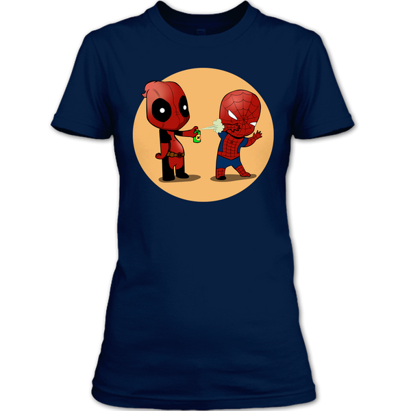 A black t-shirt with the shopify logo