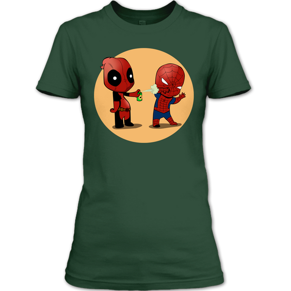 A black t-shirt with the shopify logo