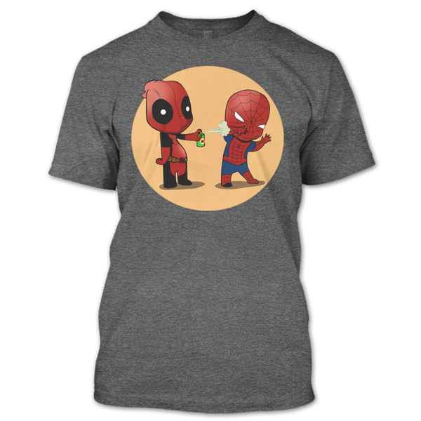 A black t-shirt with the shopify logo