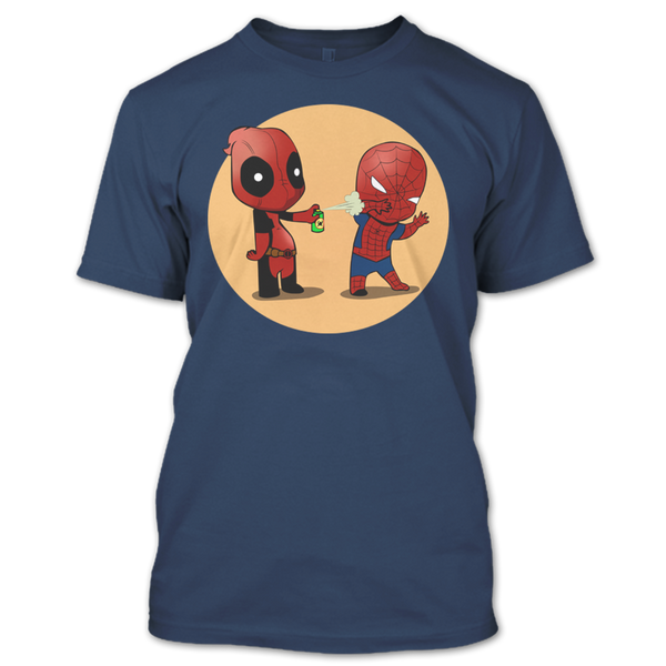 A black t-shirt with the shopify logo