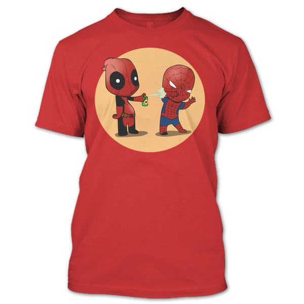 A black t-shirt with the shopify logo