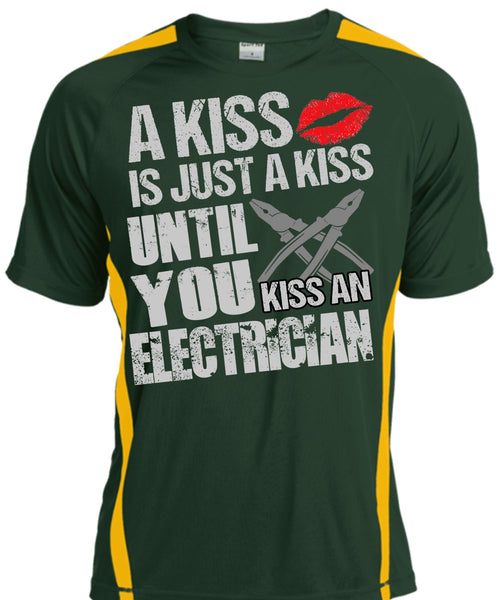 Kiss An Electrician T Shirt, I Love Electrician T Shirt, Cool Shirt