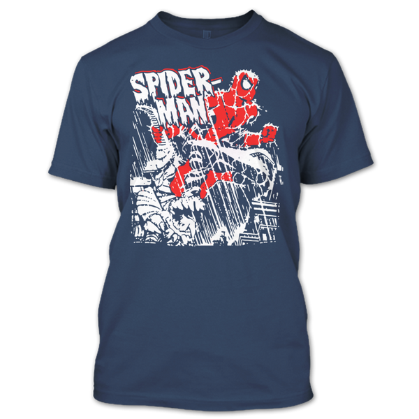 A black t-shirt with the shopify logo