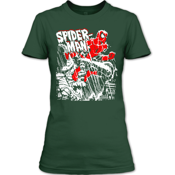 A black t-shirt with the shopify logo