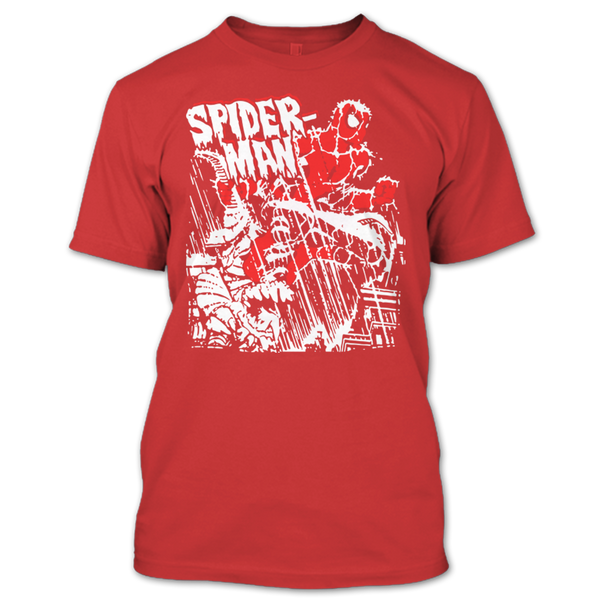 A black t-shirt with the shopify logo