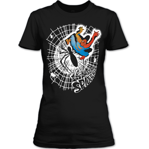 A black t-shirt with the shopify logo