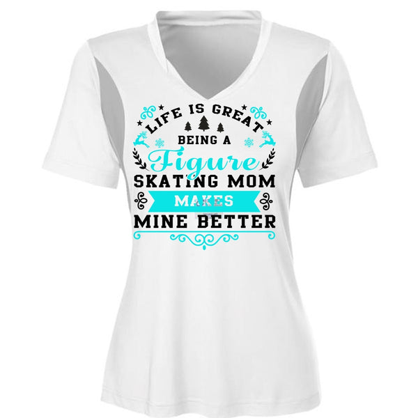 Being A Figure Skating Mom T Shirt, I Love Mom T Shirt, Awesome T-Shirts