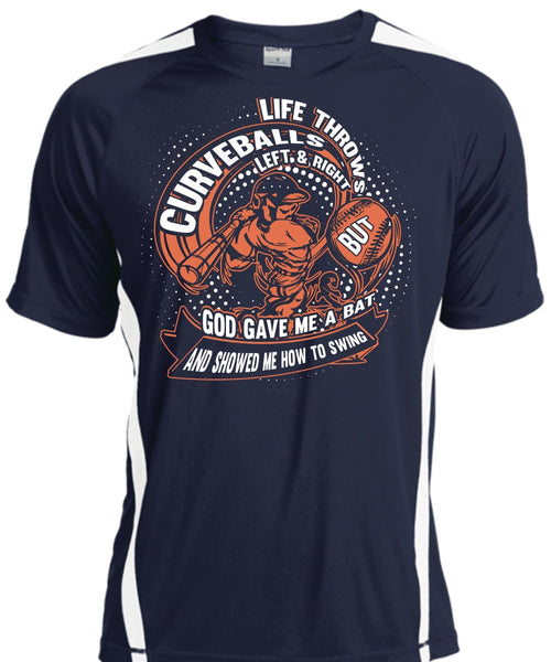 Life Throws Curveballs T Shirt, God Gave Me A Bat T Shirt, Cool Shirt