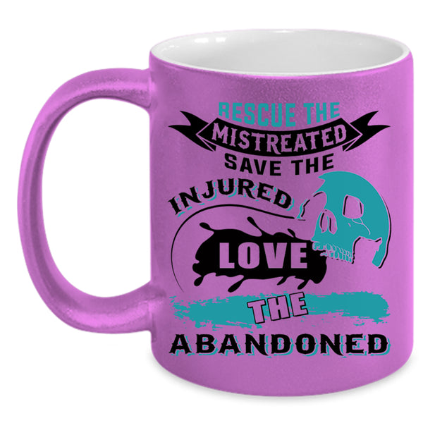 Cool Nurse Coffee Mug, Rescue The Mistreated Save The Injured Accent Mug