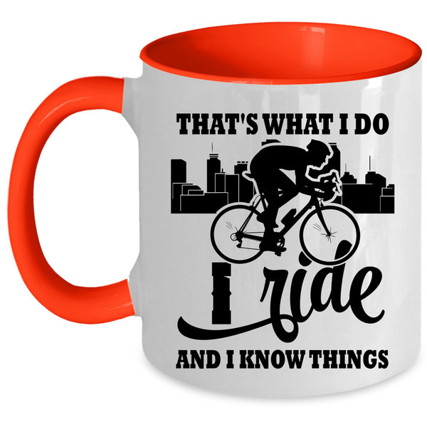 I Love Riding Coffee Mug, I Ride Accent Mug