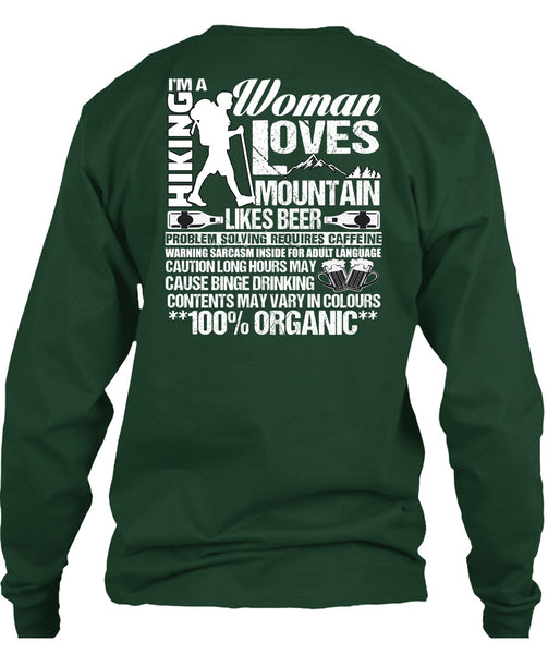 I'm A Hiking T Shirt, Woman Loves Mountain T Shirt