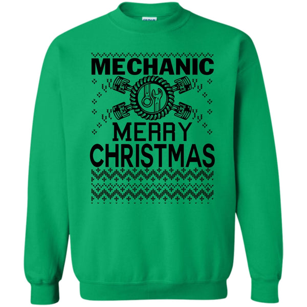 Merry Christmas Gift T Shirt, Mechanic Merry Christmas Sweatshirt