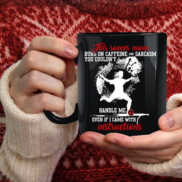 Cute Soccer Mom Coffee Mug, Funny Gift For Mom Coffee Cup