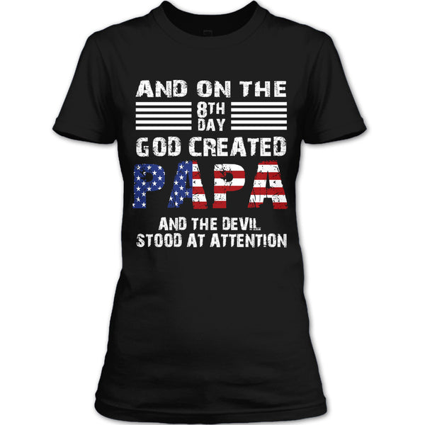 A black t-shirt with the shopify logo