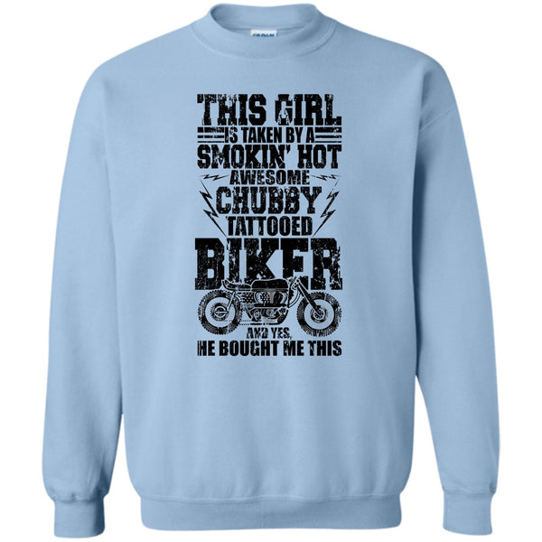 I Love Biking T Shirt, Chubby Tattooed Biker Sweatshirt