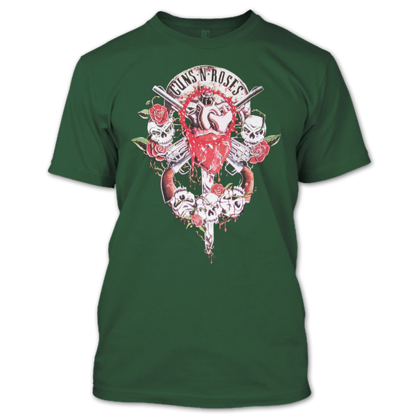 A black t-shirt with the shopify logo