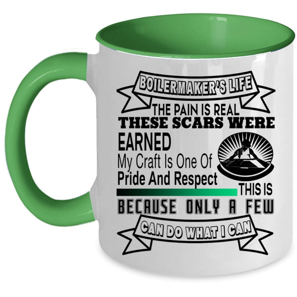 Funny Gift For Boilermakers Coffee Mug, Boilermaker's Life Accent Mug