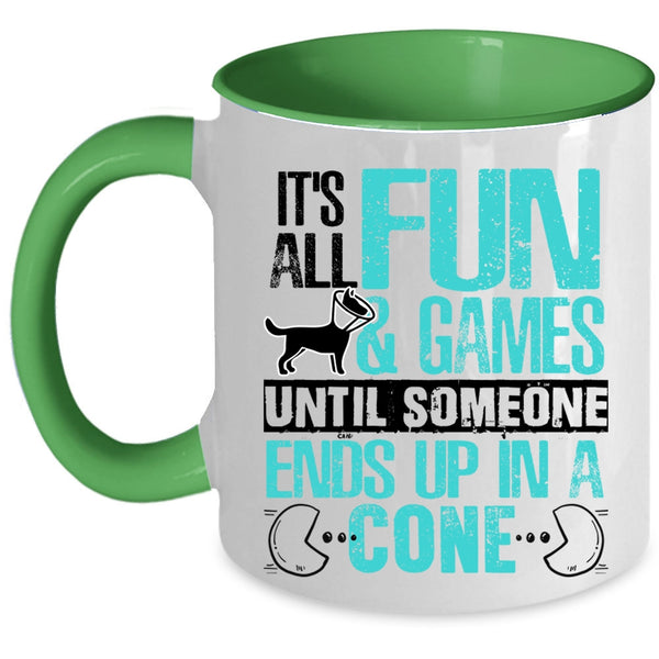 Funny Gaming Coffee Mug, It's All Fun And Games Accent Mug