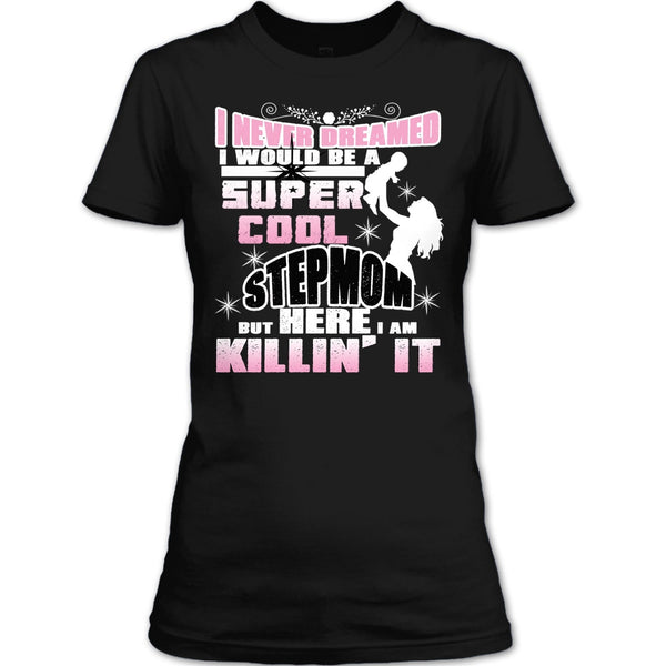 A black t-shirt with the shopify logo