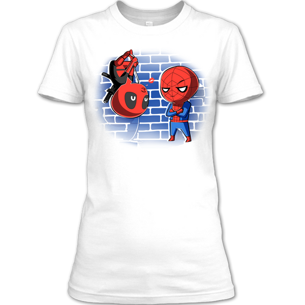 A black t-shirt with the shopify logo