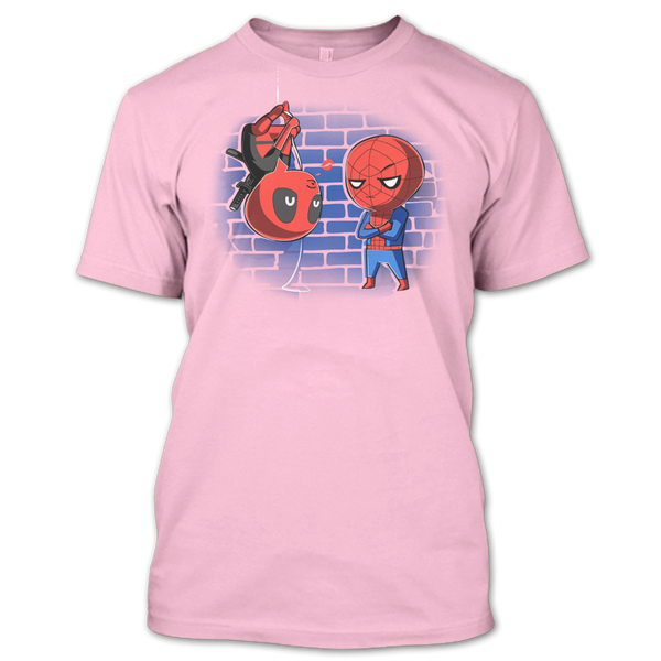 A black t-shirt with the shopify logo