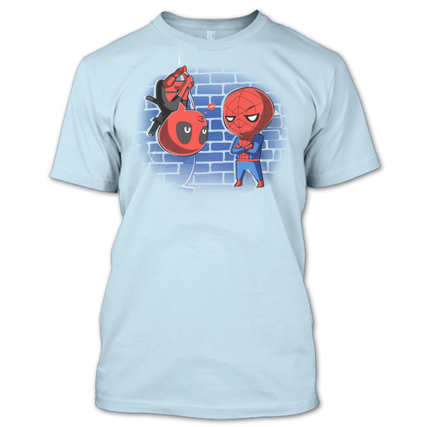 A black t-shirt with the shopify logo