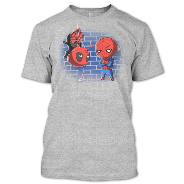 A black t-shirt with the shopify logo