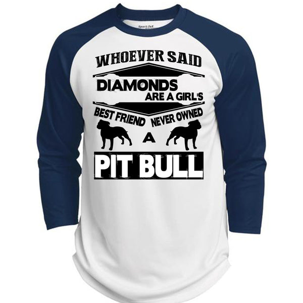 Diamonds Are A Girls Best Friend T Shirt, I Love My Dogs T Shirt, Awesome T-Shirts  (Polyester Game Baseball Jersey)