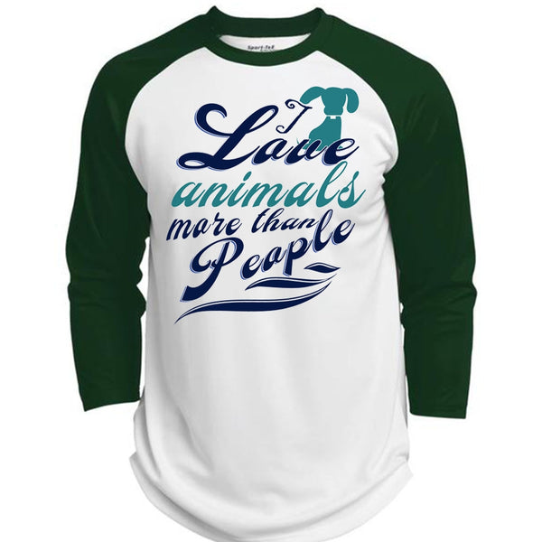 I Love Animal More Than People T Shirt, I Love Dog T Shirt, My Life T Shirt  (Polyester Game Baseball Jersey)