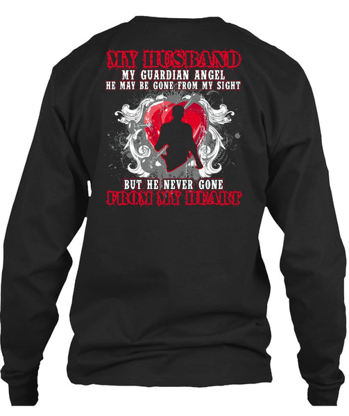 My Husband My Guardian Angel T Shirt, From My Heart T Shirt
