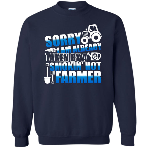 Smokin' Hot Farmer T Shirt, Coolest Farmer's Wife Sweatshirt