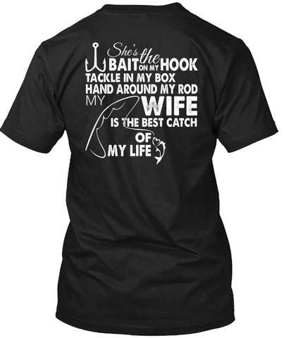 A black t-shirt with the shopify logo