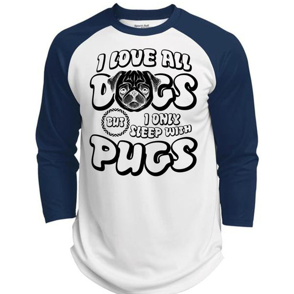 I Love All Dogs T Shirt, I Love Pug T Shirt, Awesome T-Shirts  (Polyester Game Baseball Jersey)