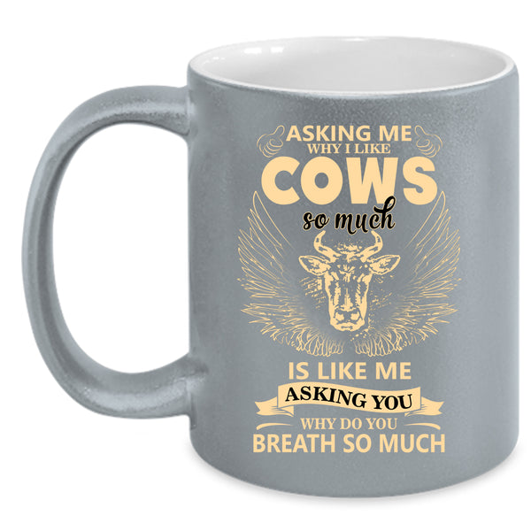 I Like Cows So Much Coffee Mug, Funny Gift For Farmer Coffee Cup
