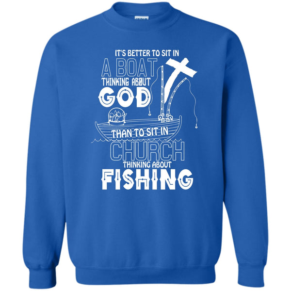 Thinking About Fishing T Shirt, I Love Fishing Sweatshirt