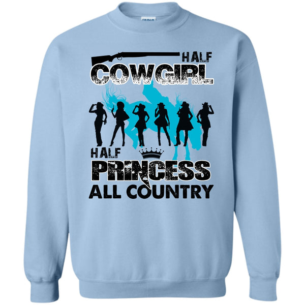 All Country T Shirt, Half Cowgirl Sweatshirt