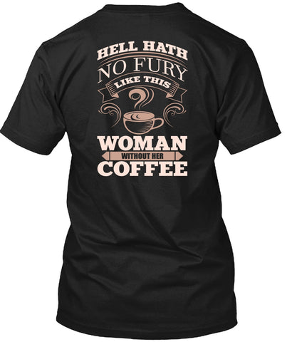 A black t-shirt with the shopify logo