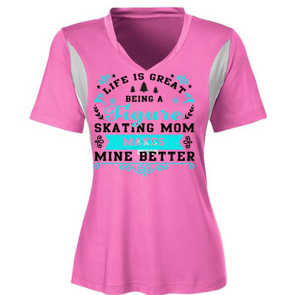 Being A Figure Skating Mom T Shirt, I Love Mom T Shirt, Awesome T-Shirts