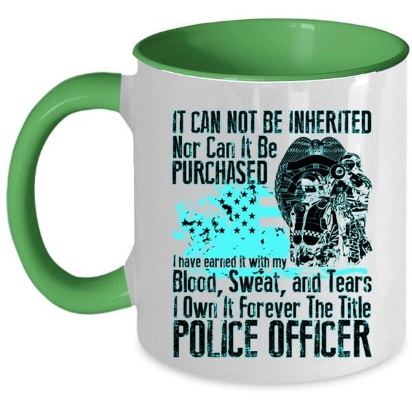 Funny Policeman Coffee Mug, The Title Police Officer Accent Mug